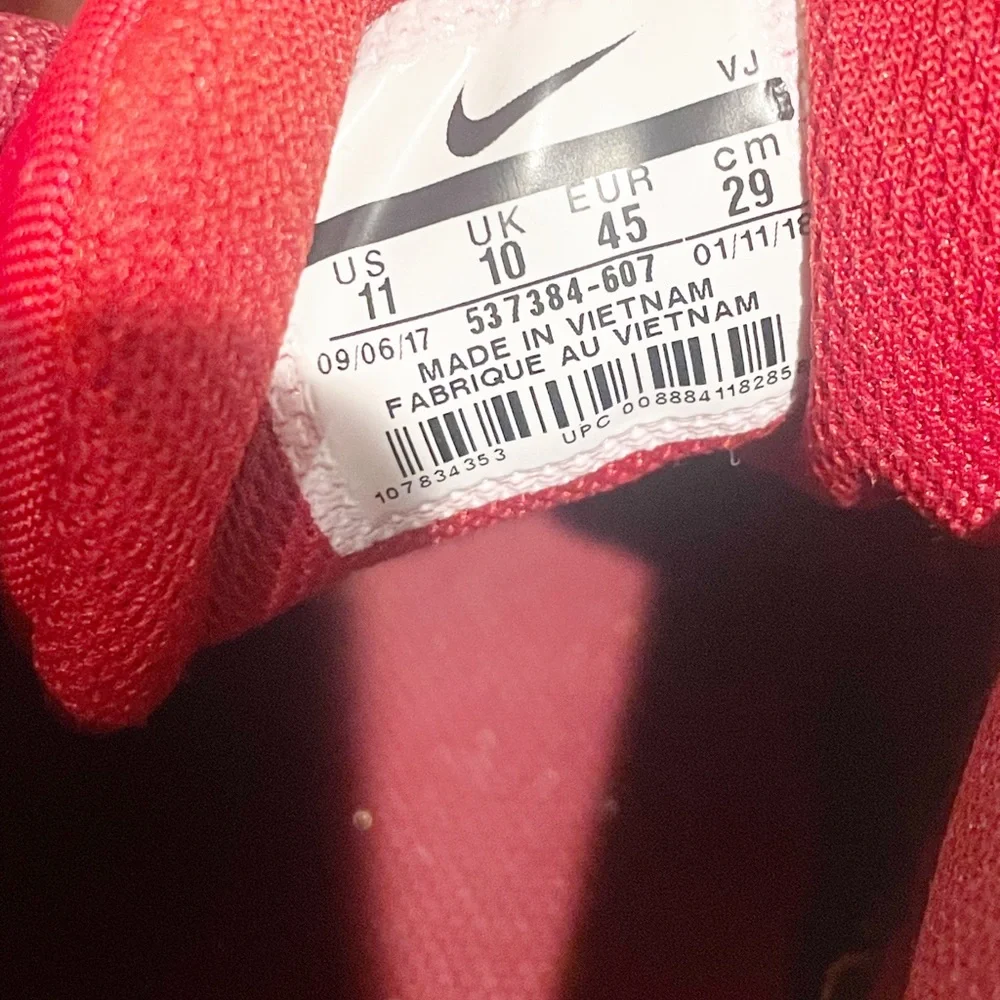 Nike Mens Size 11 Red Air Max 90 Iron Man 537384-607 Low Top Sneaker_7